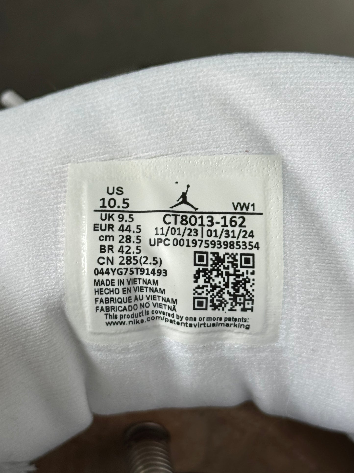 Air Jordan 12 Taxi CT8013-162