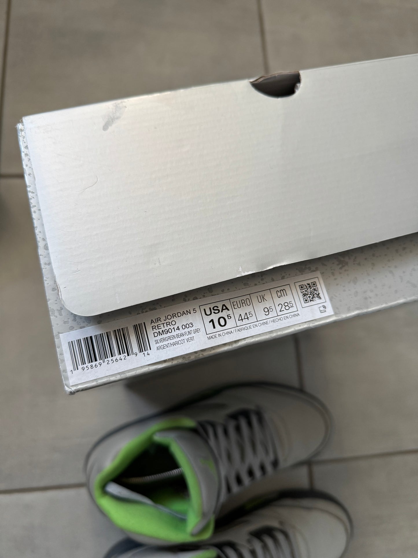 Air Jordan 5 Green Bean