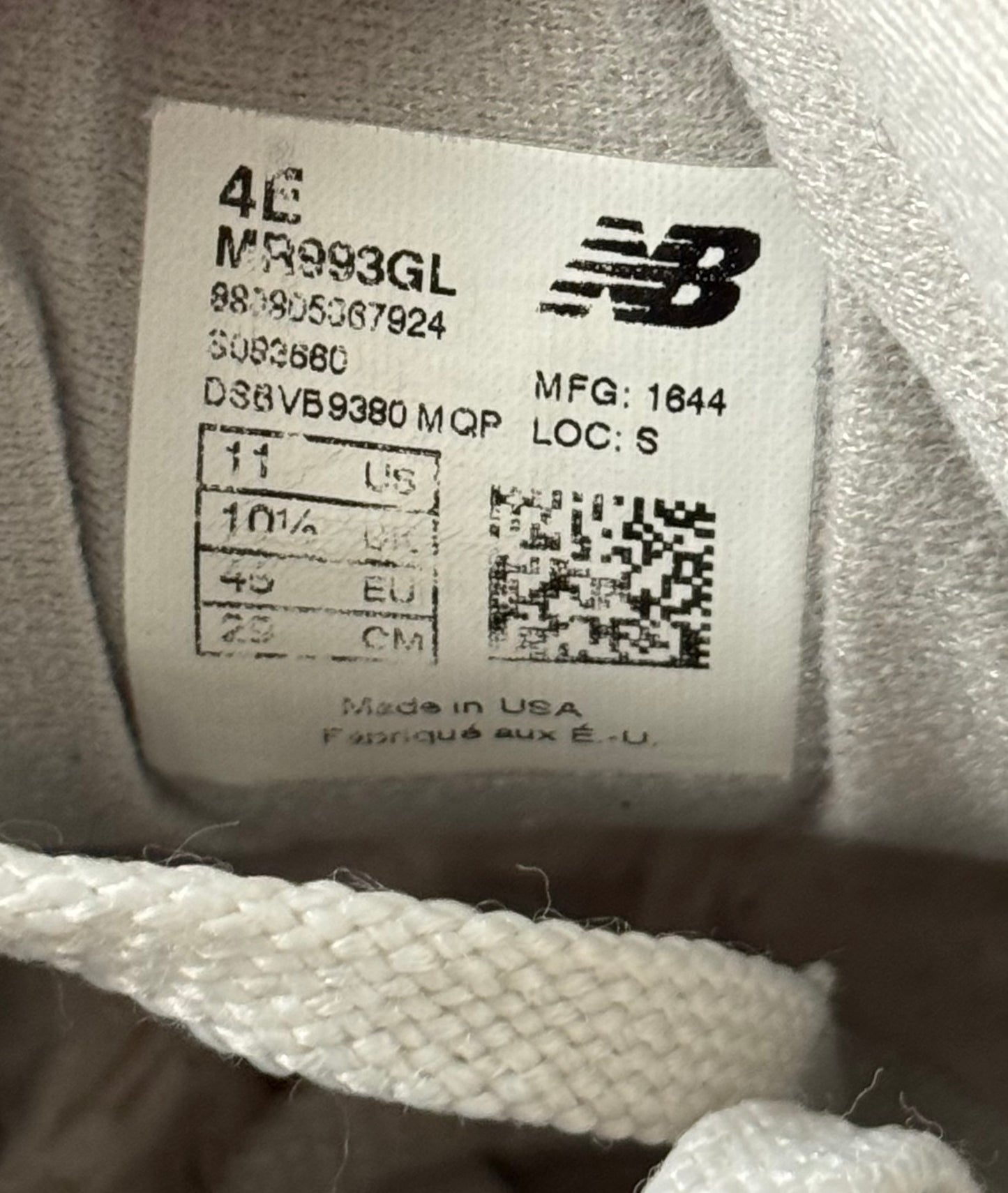 New Balance 993 Grey MR993GL