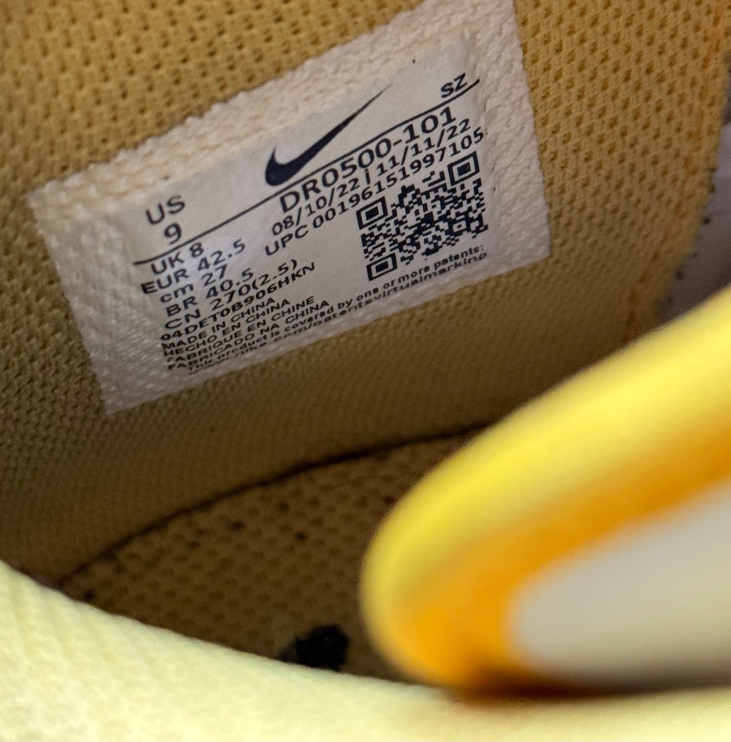 Nike Air Force 1 Mid x Off-White Varsity Maize DR0500-101