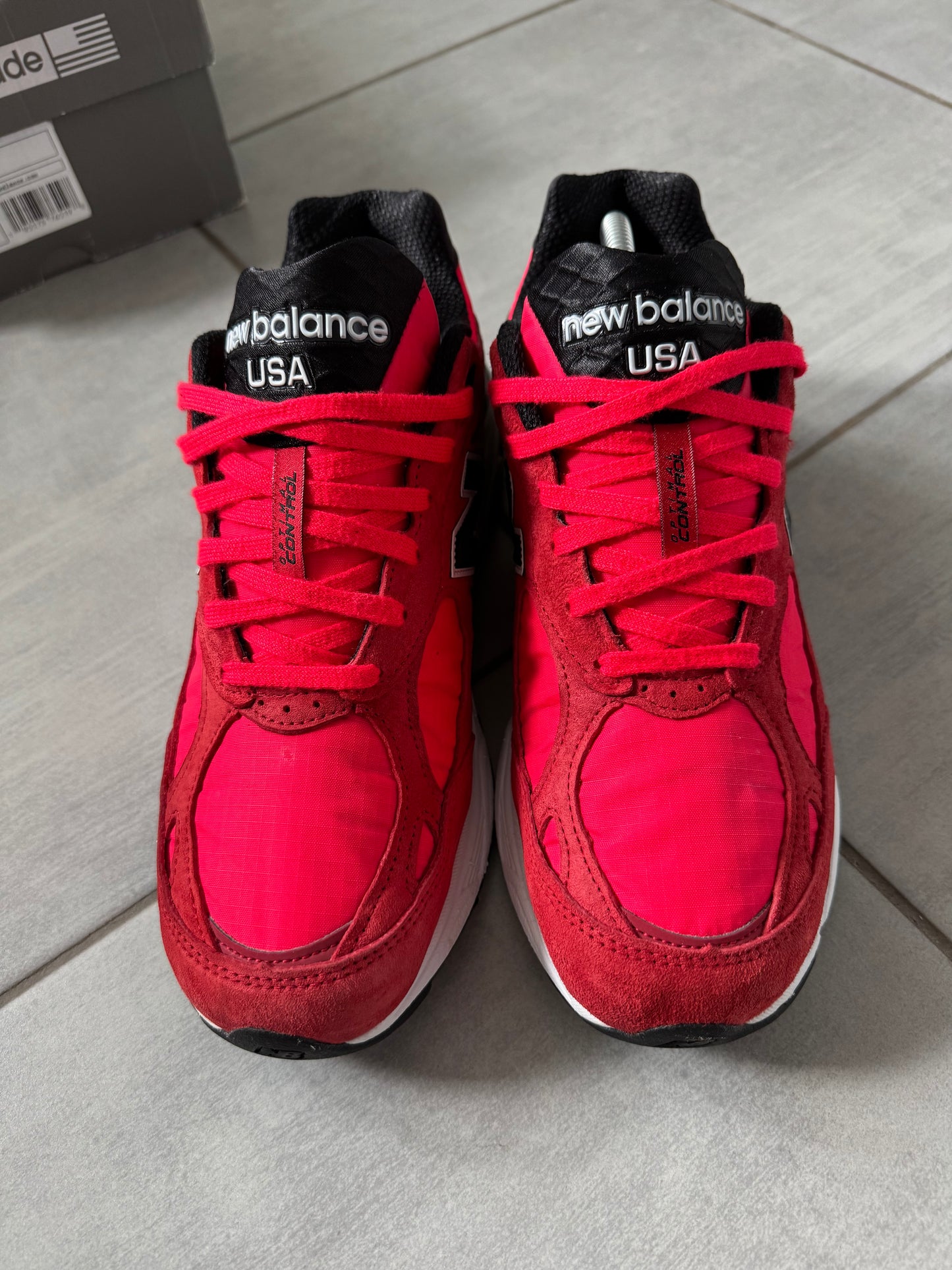 New Balance 990v3 Red Suede