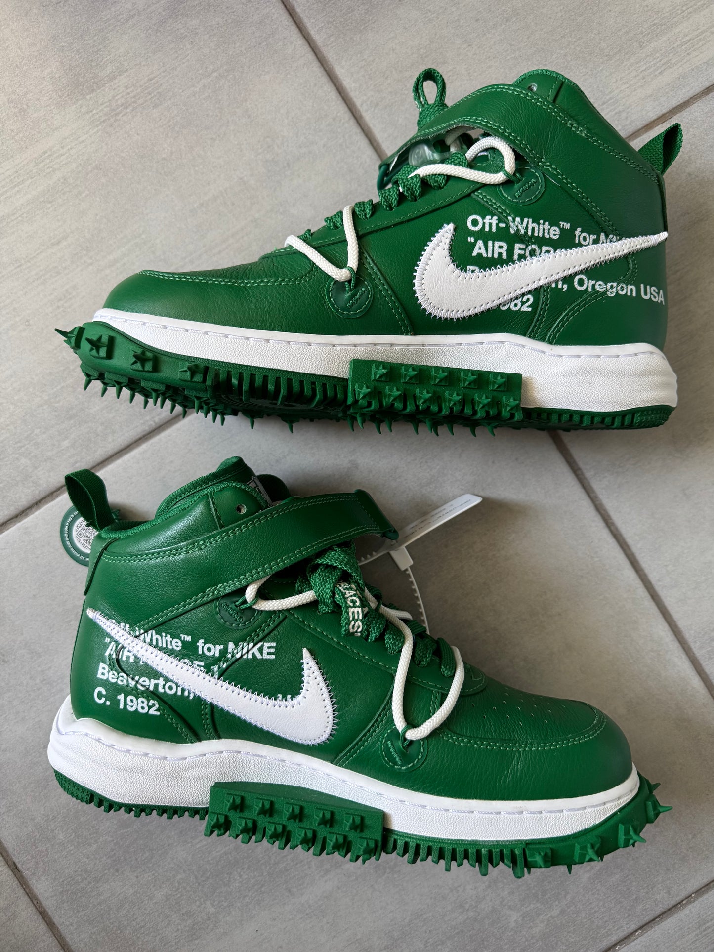 Nike Air Force 1 Mid x Off-White Pine Green DR0500-300