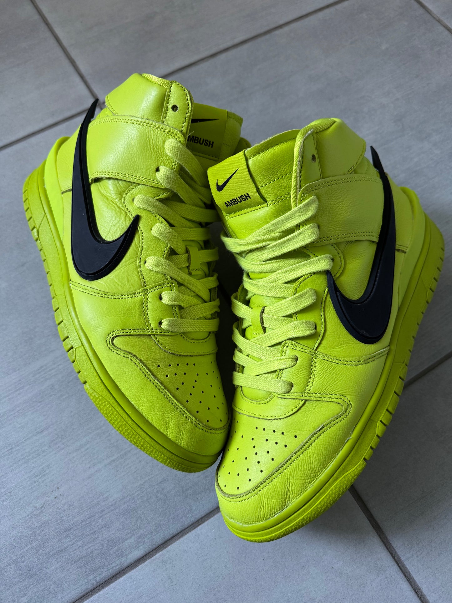 Nike Dunk High x AMBUSH Flash Lime CU7544-300