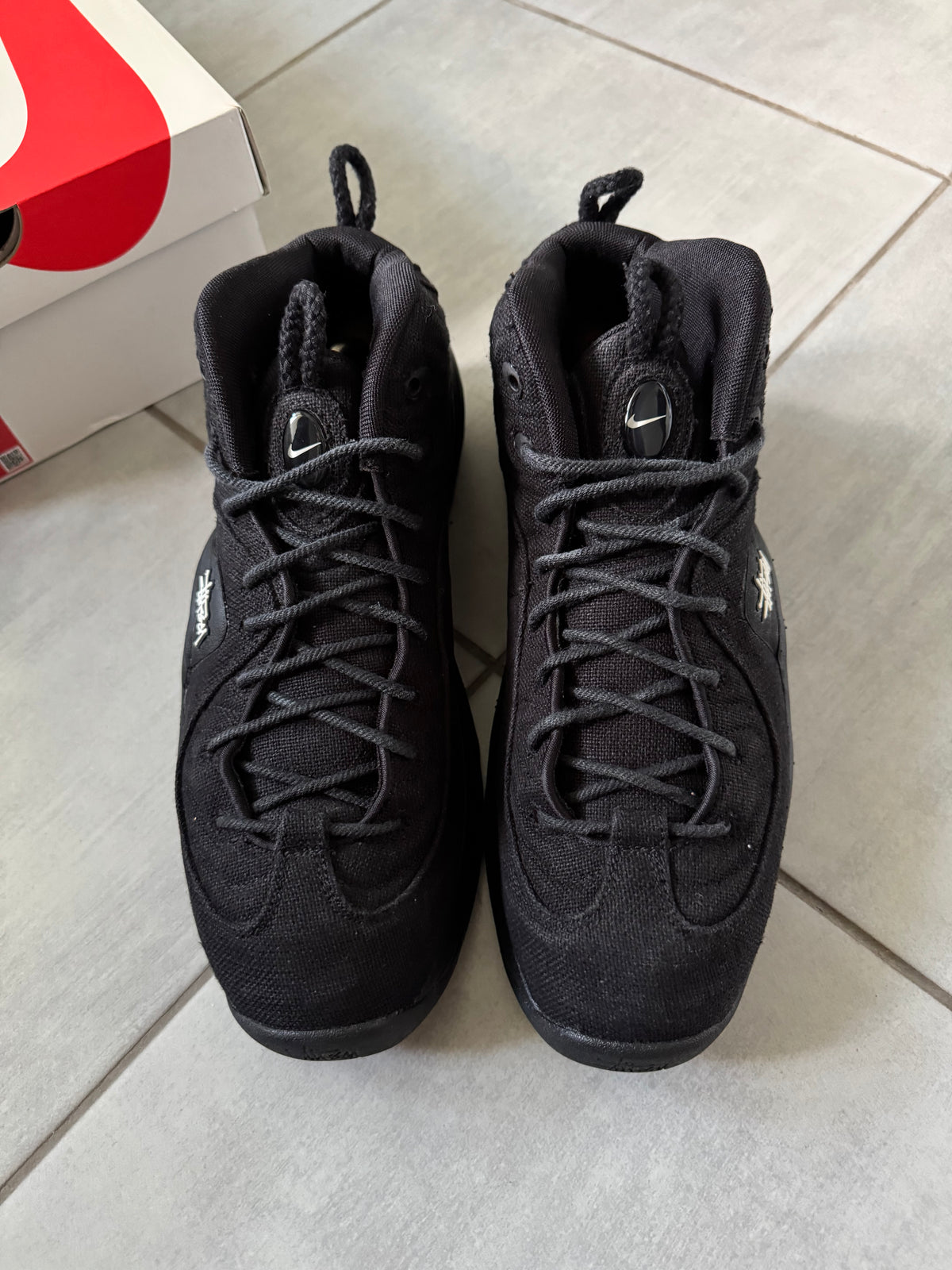 45.5 | Nike Air Penny 2 x Stussy Black DQ5674-001