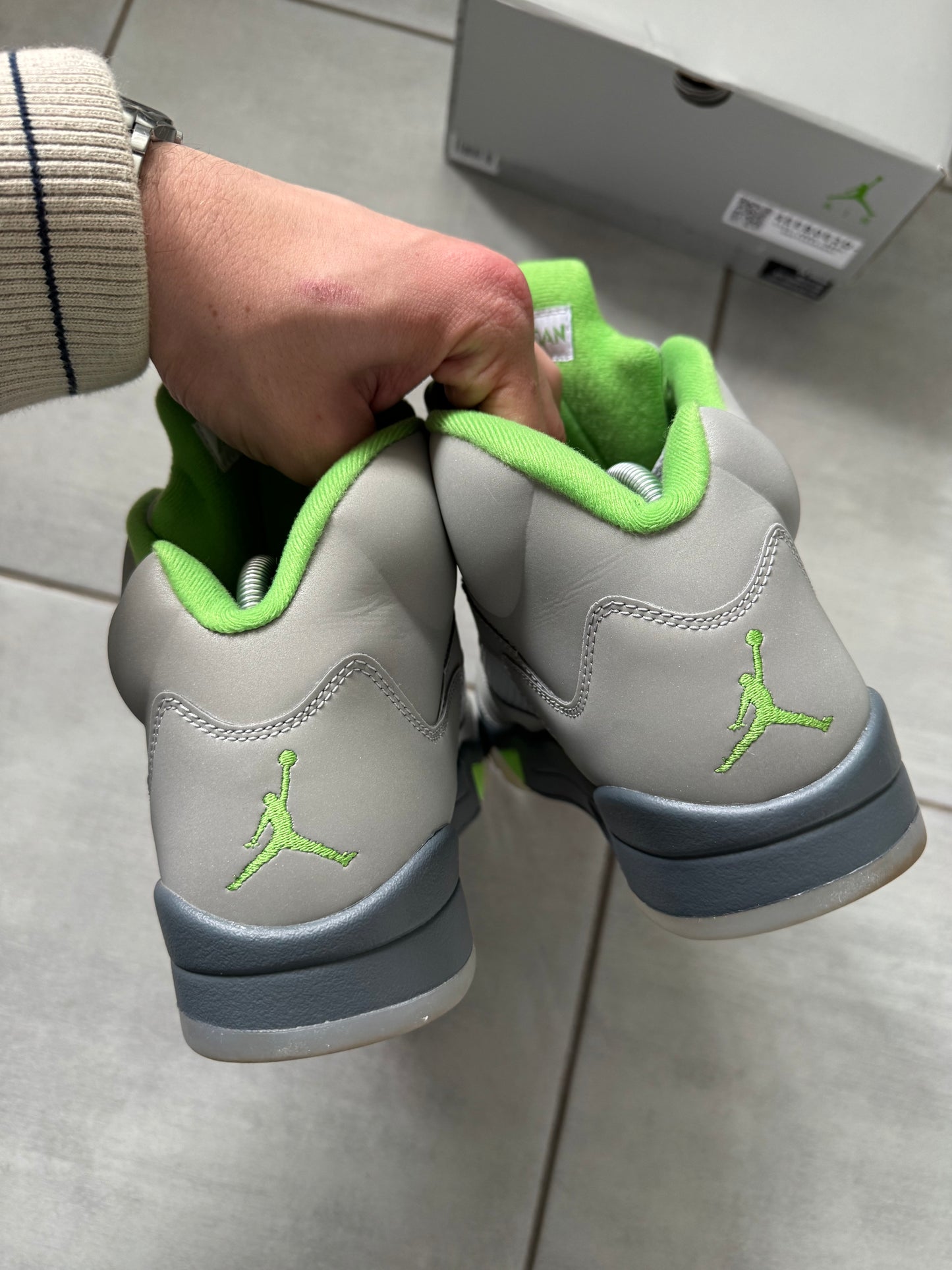 Air Jordan 5 Green Bean