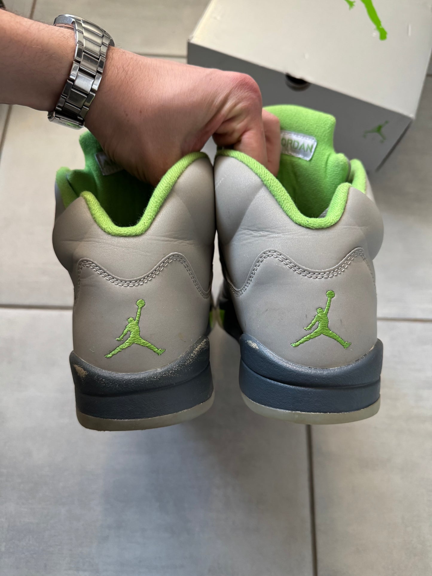 Air Jordan 5 Green Bean