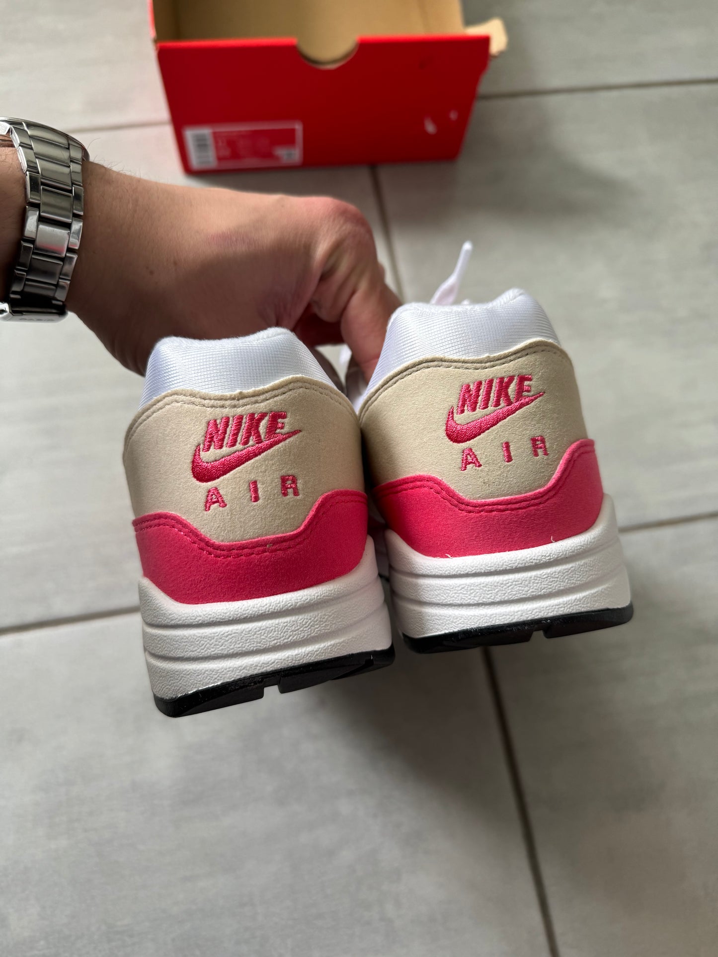 Nike Air Max 1 White Aster Pink DZ2628-110