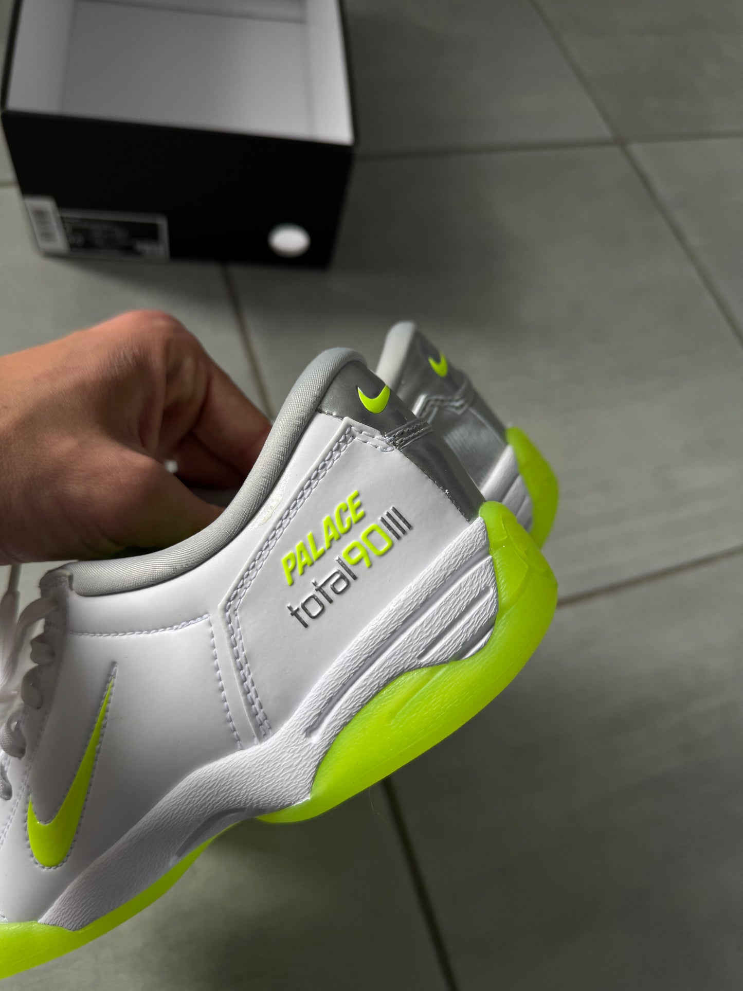 Nike Total 90 White Silver Volt x Palace IM1381-100