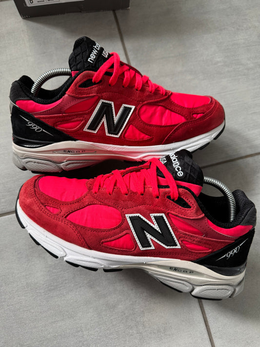 New Balance 990v3 Red Suede