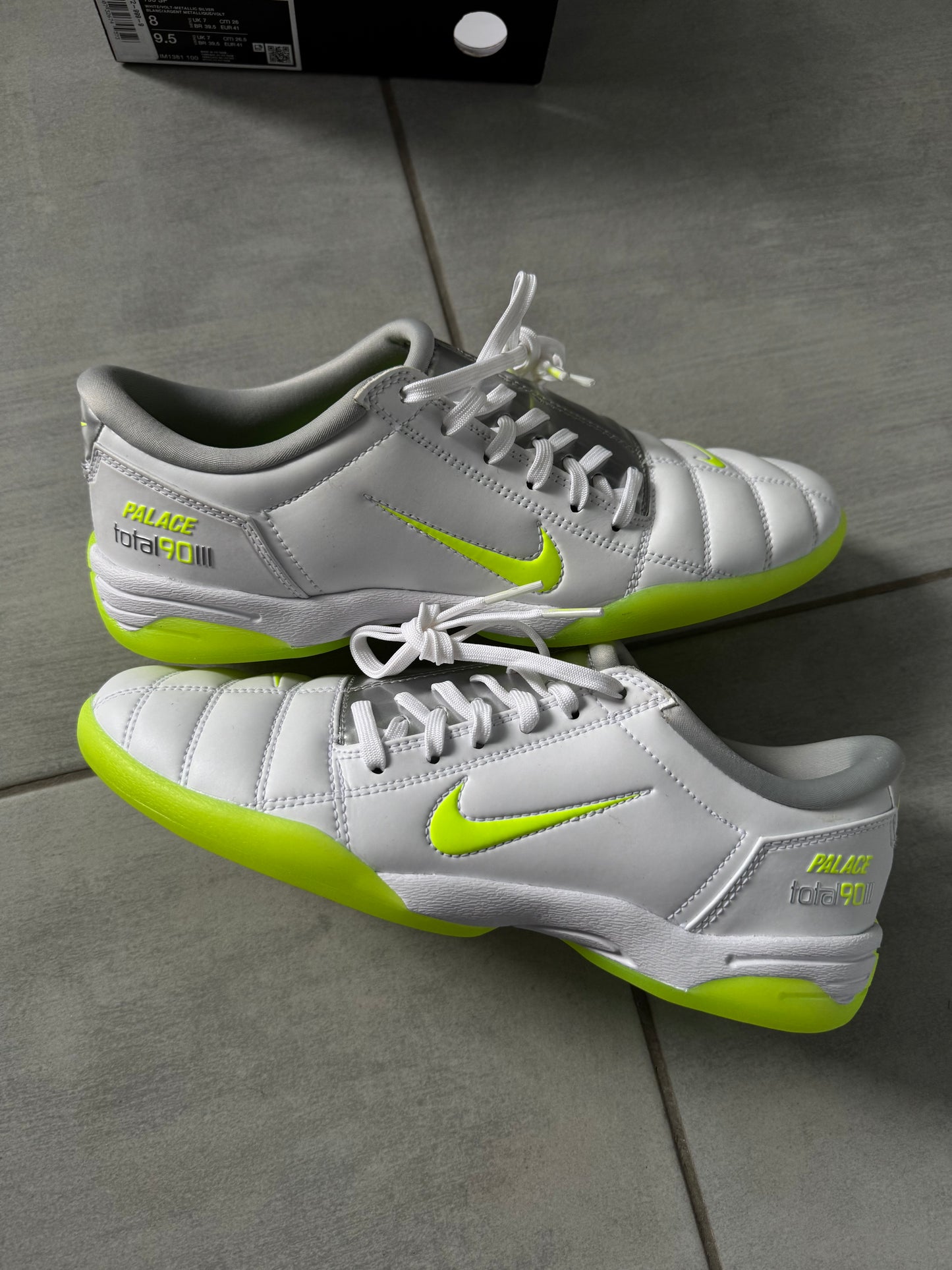 Nike Total 90 White Silver Volt x Palace IM1381-100