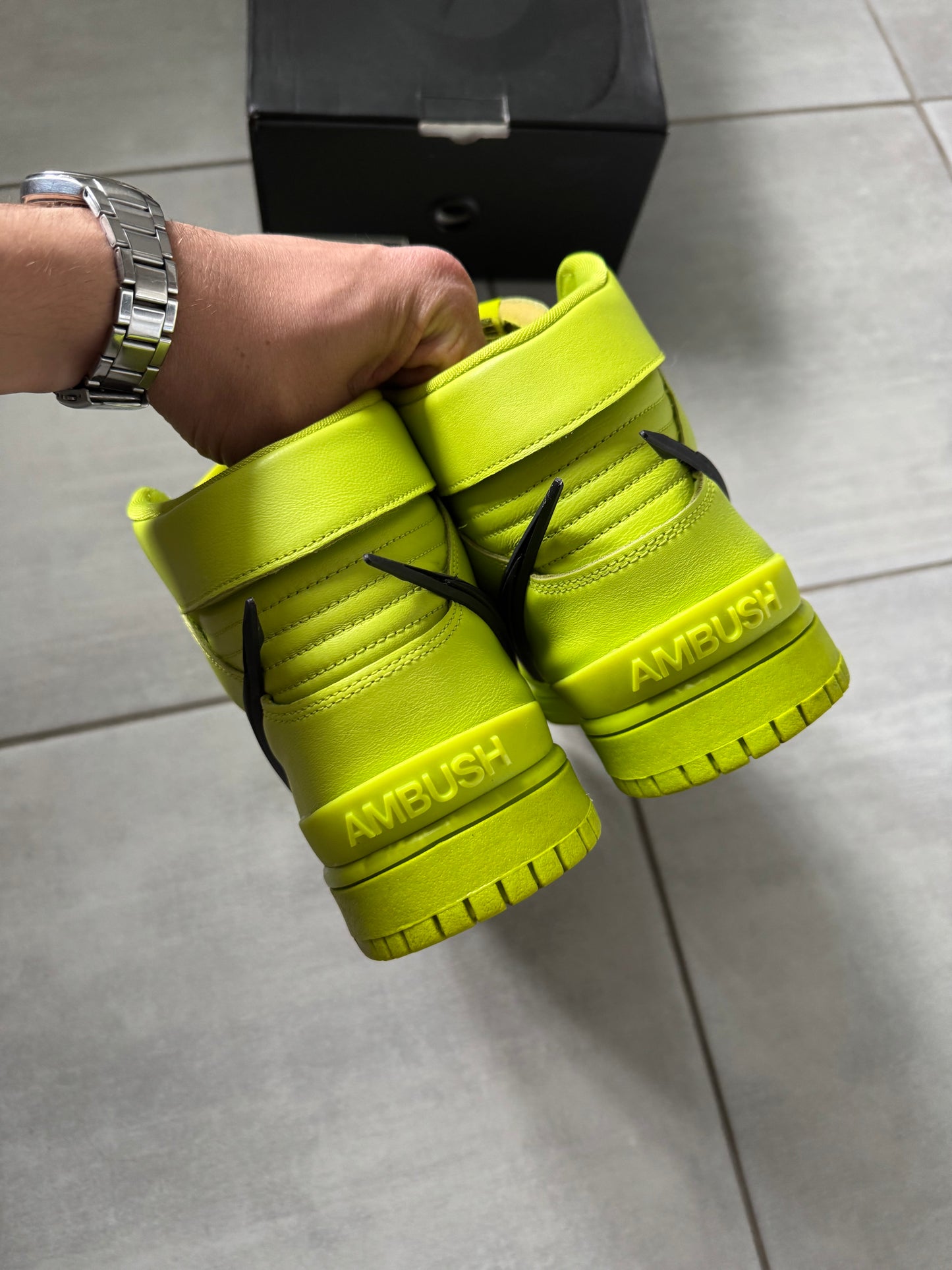 Nike Dunk High x AMBUSH Flash Lime CU7544-300