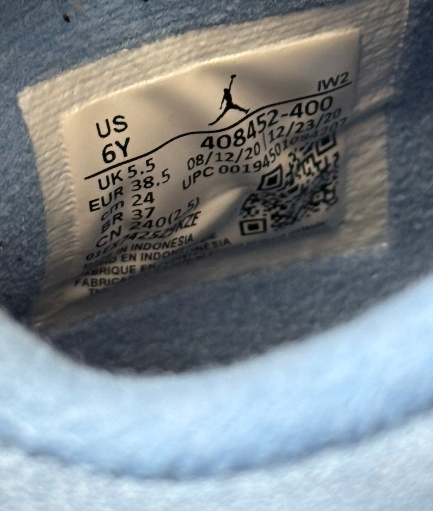 Air Jordan 4 GS University Blue 408452-400