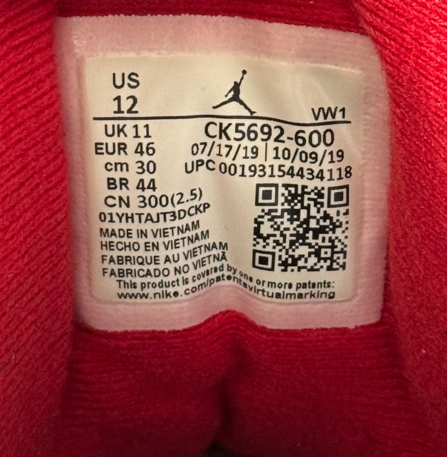 Air Jordan 3 Red Elephant