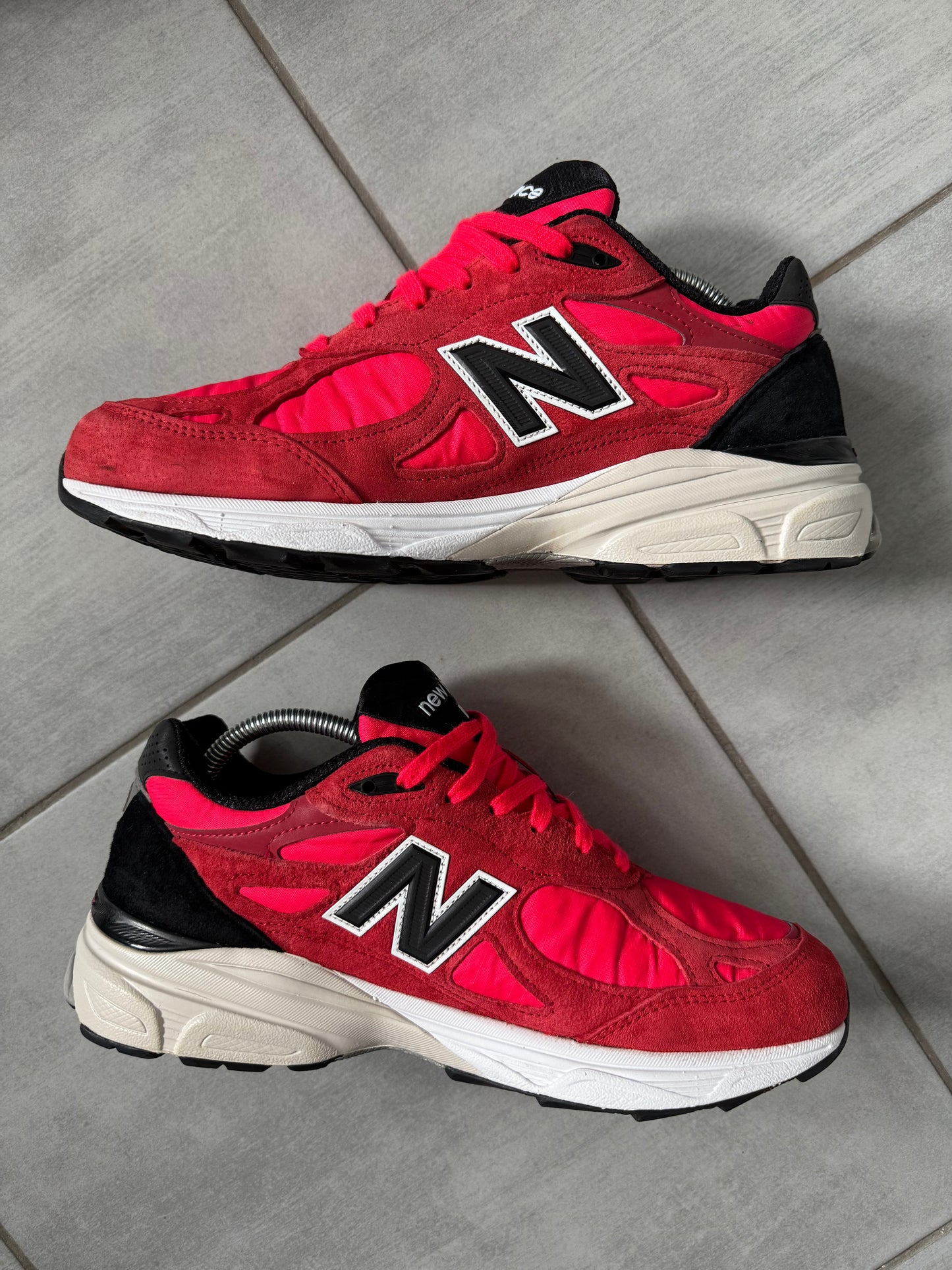 New Balance 990v3 Red Suede