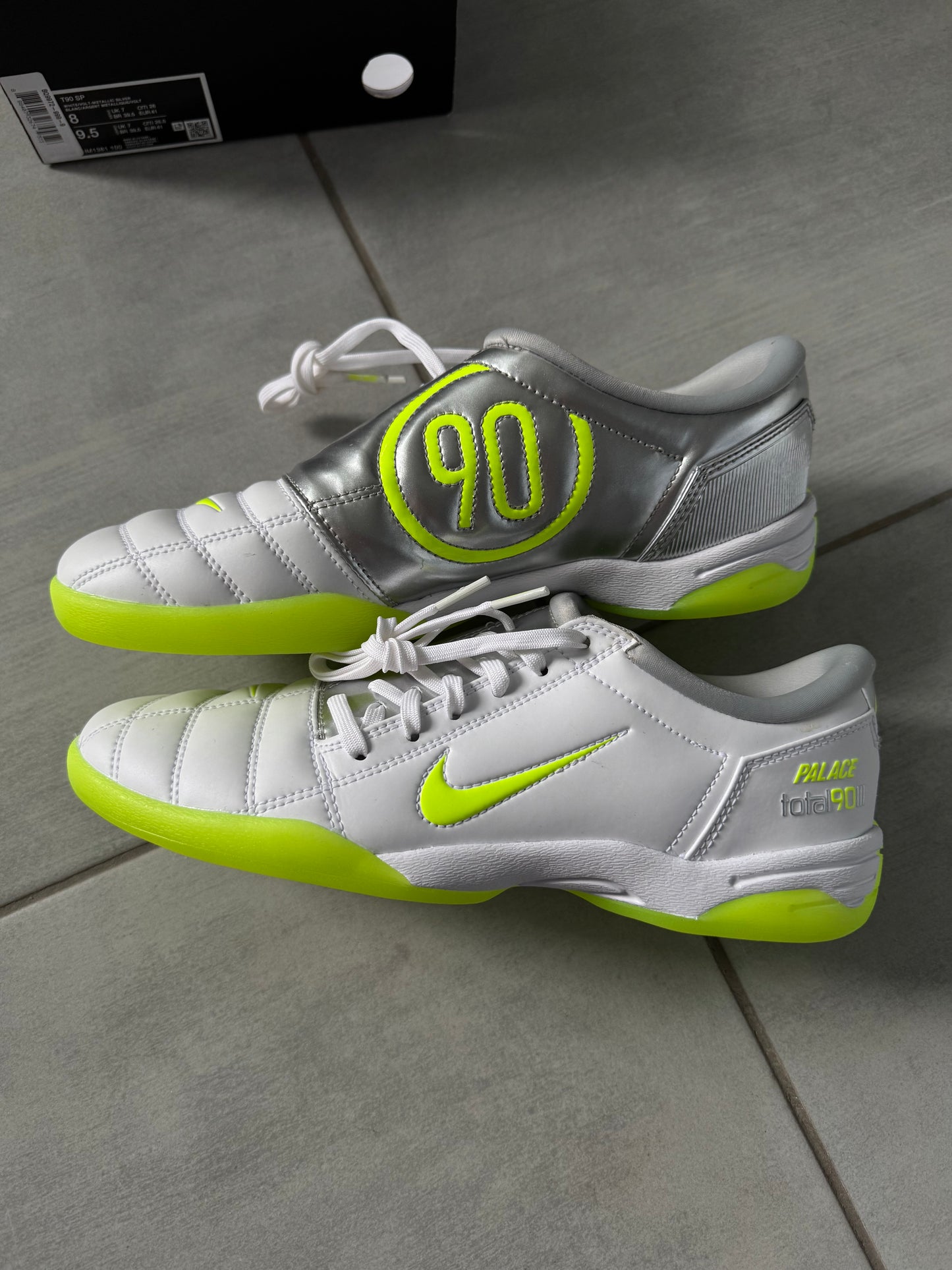 Nike Total 90 White Silver Volt x Palace IM1381-100