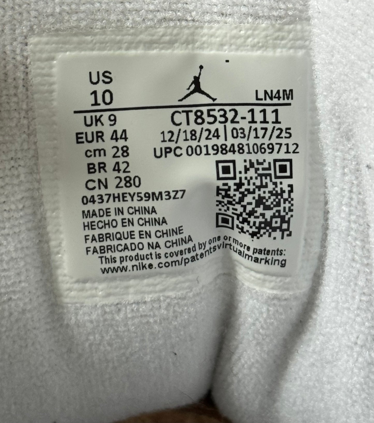 Air Jordan 3 Pure Money CT8532-111