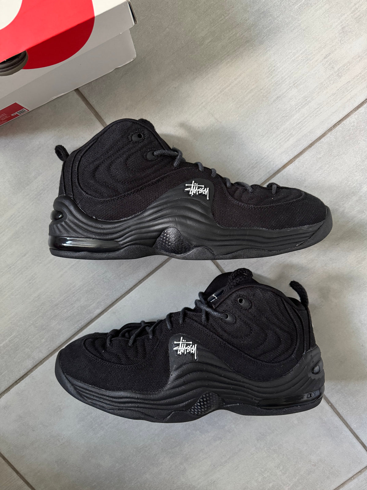 45.5 | Nike Air Penny 2 x Stussy Black DQ5674-001