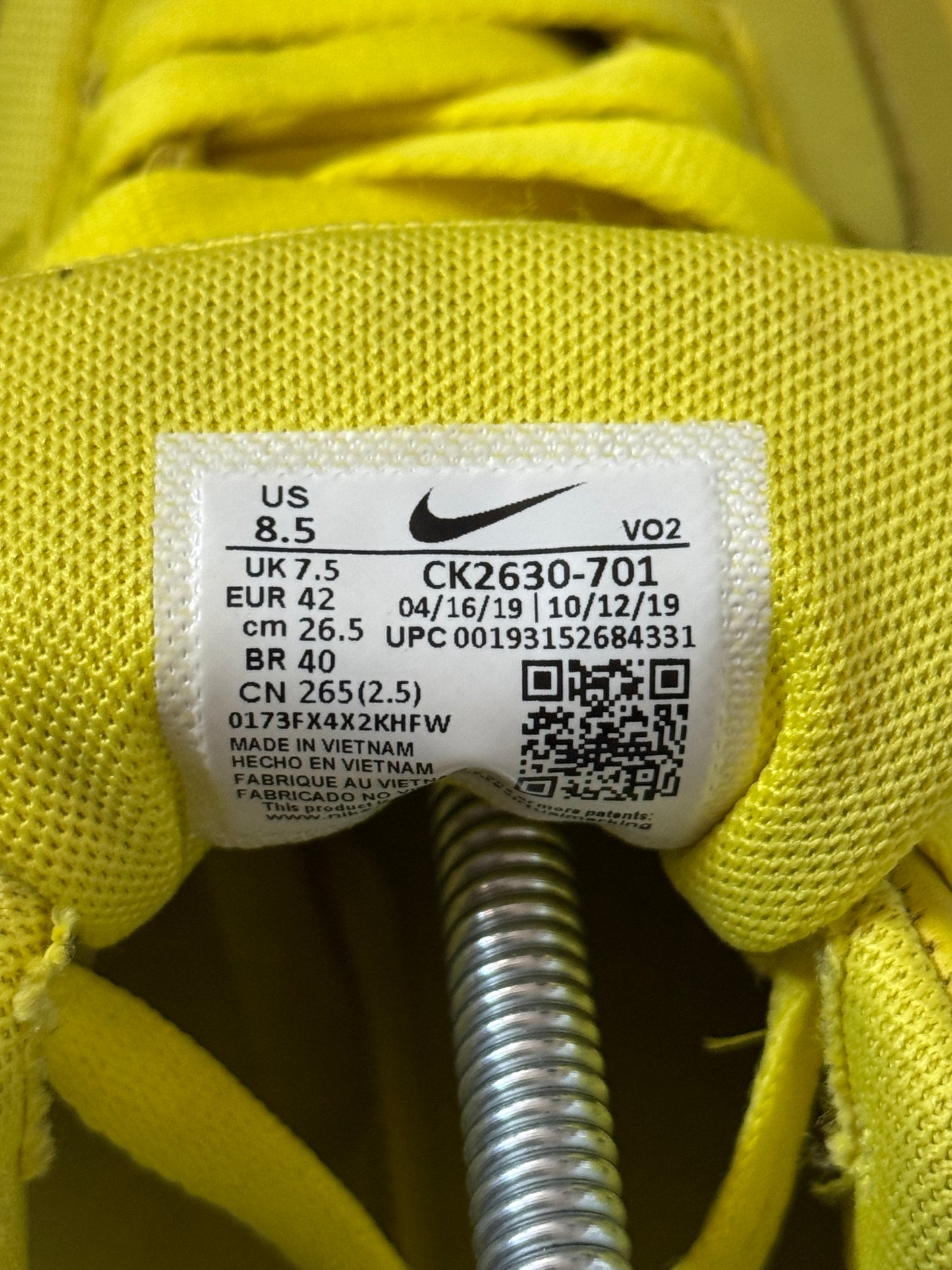 Nike Air Force 1 Gore-Tex Dynamic Yellow