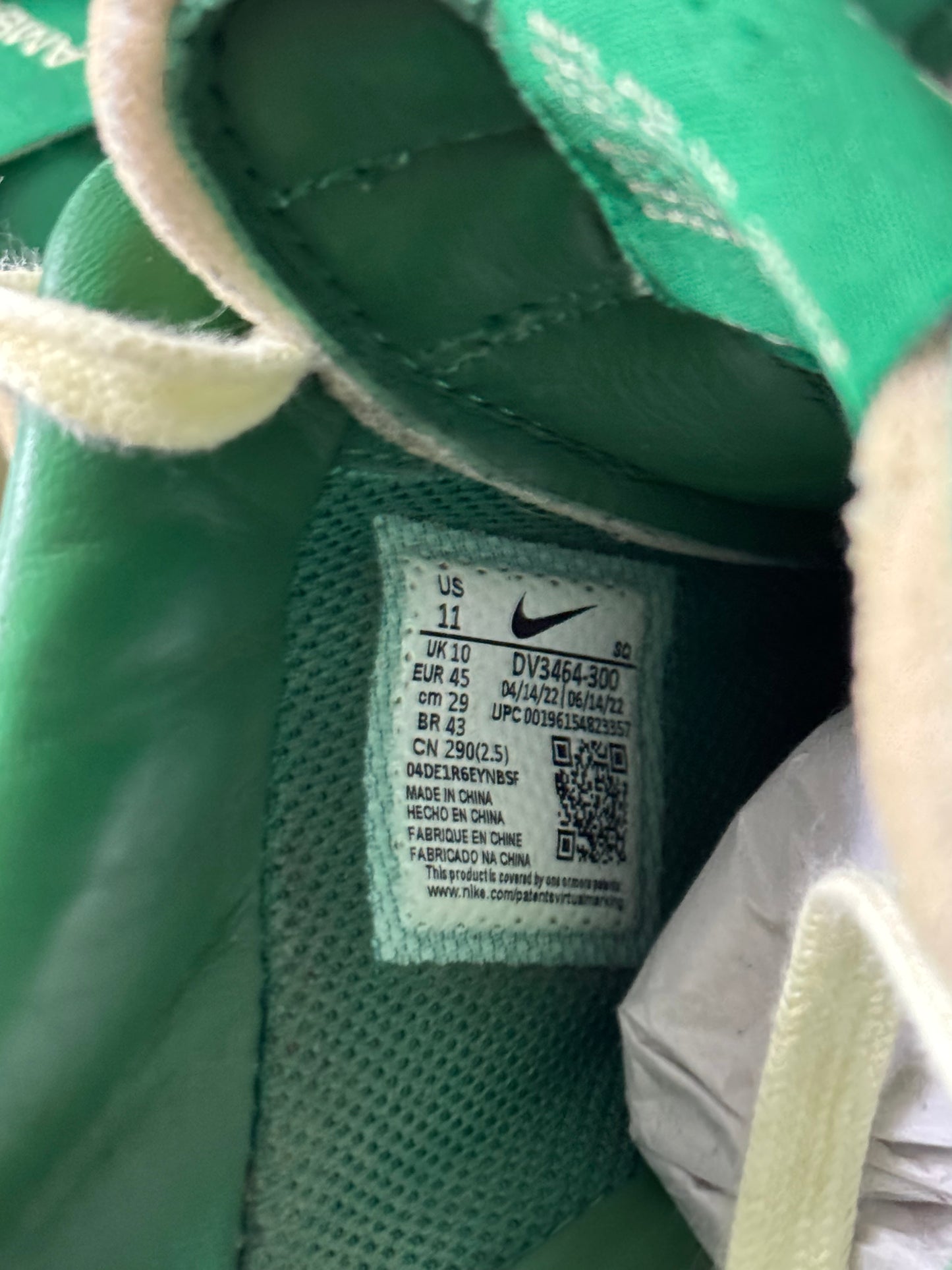 Nike Air Force 1 Low x AMBUSH Pine Green DV3464-300